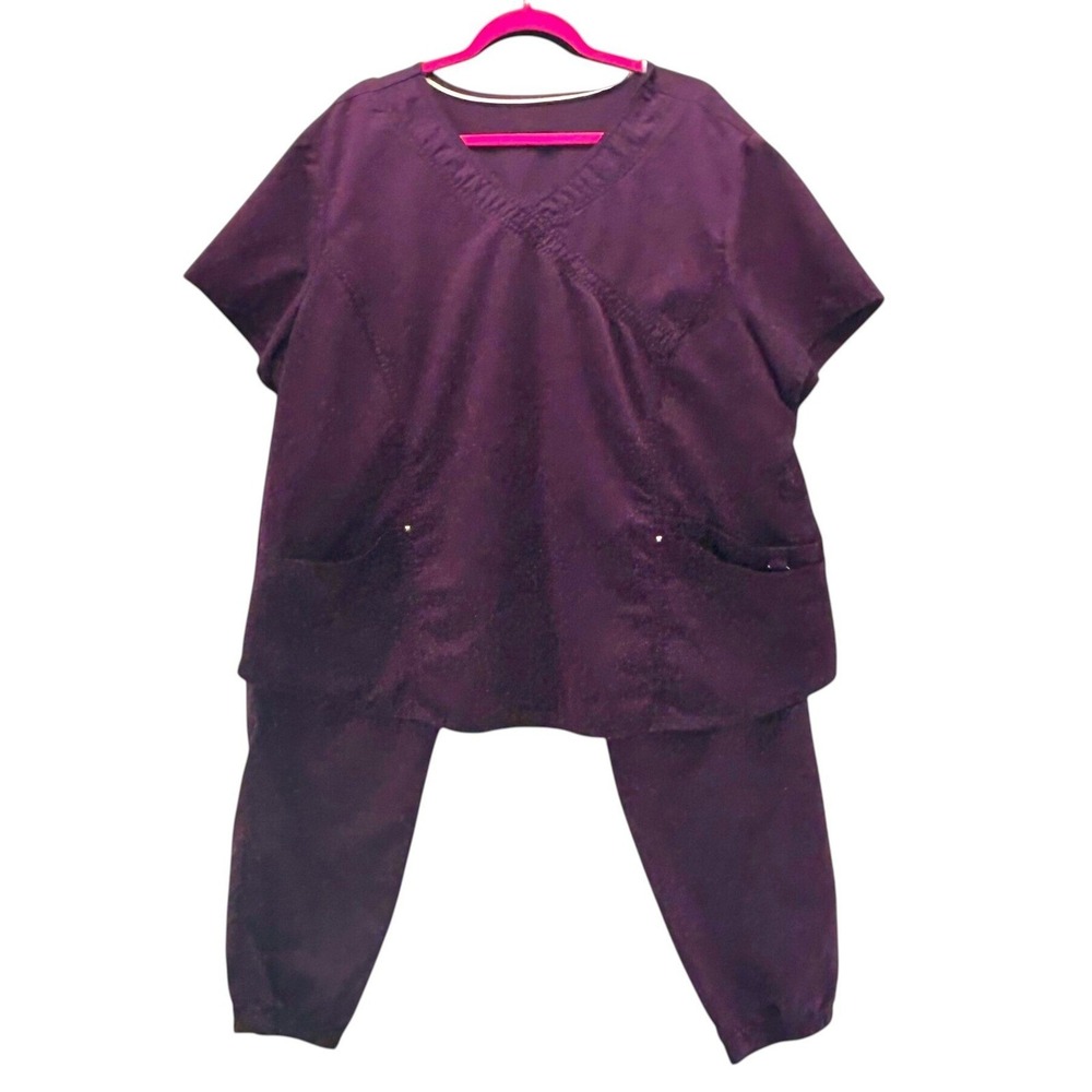 Scrubstar Women's Scrub Set in Plum